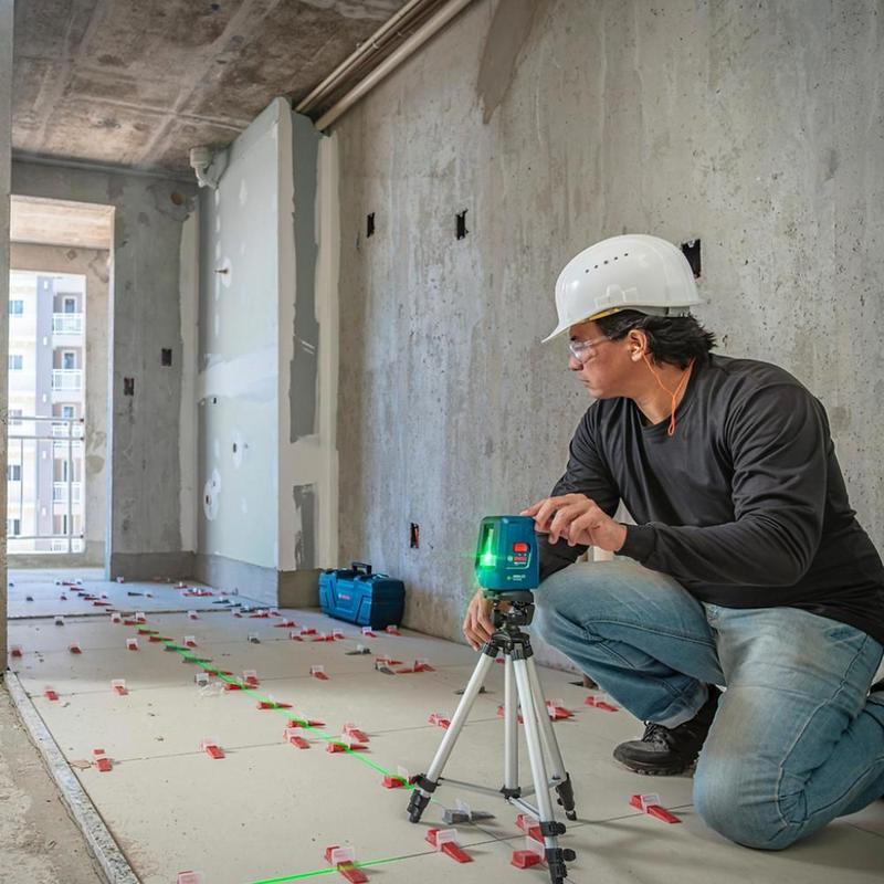 Nível a Laser Verde 20m GLL 3XG com Tripé e Maleta BOSCH - Nível a